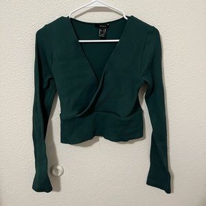 Long sleeve crop top